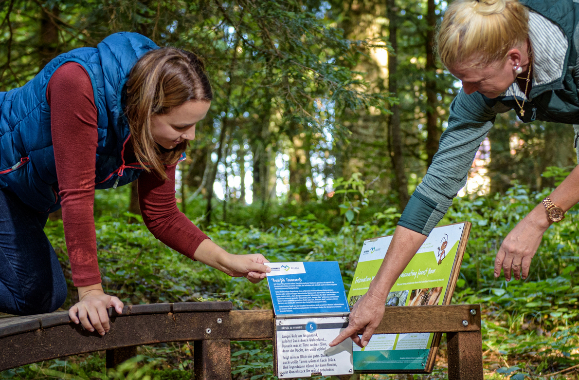 Rästelspaß für Groß und Klein im skywalk allgäu
